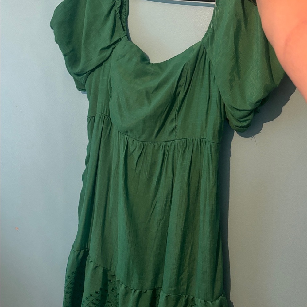 Lily Rose Green Mini Dress
